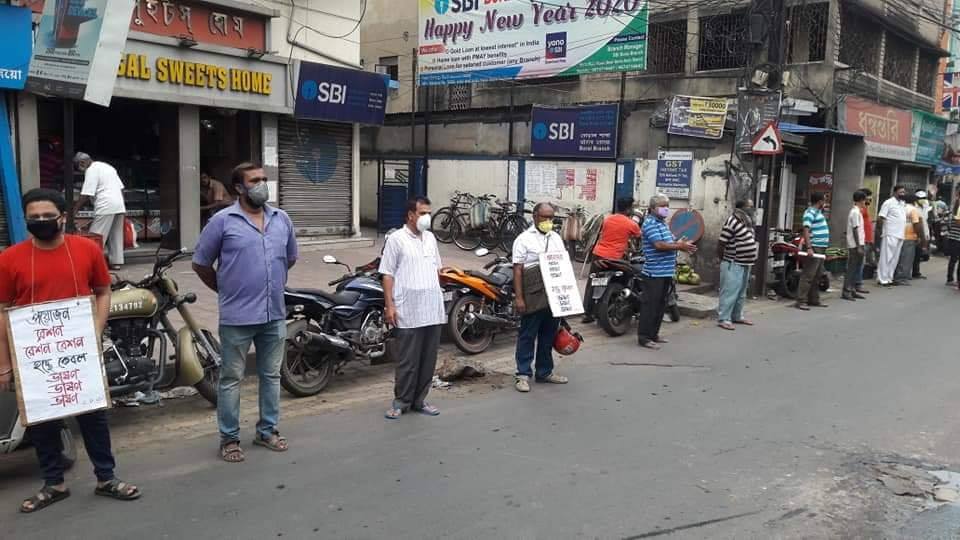 Protest for ration